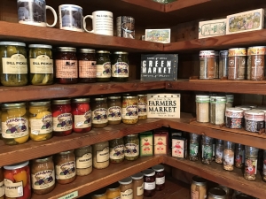Jars of Amish made goods