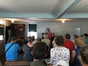 Group of people starting the Amish Village Tour